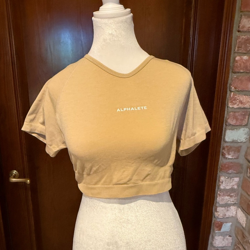 Alphalete Women's Beige Crop Top